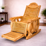 Premium Wooden Reclining Rocking Chair