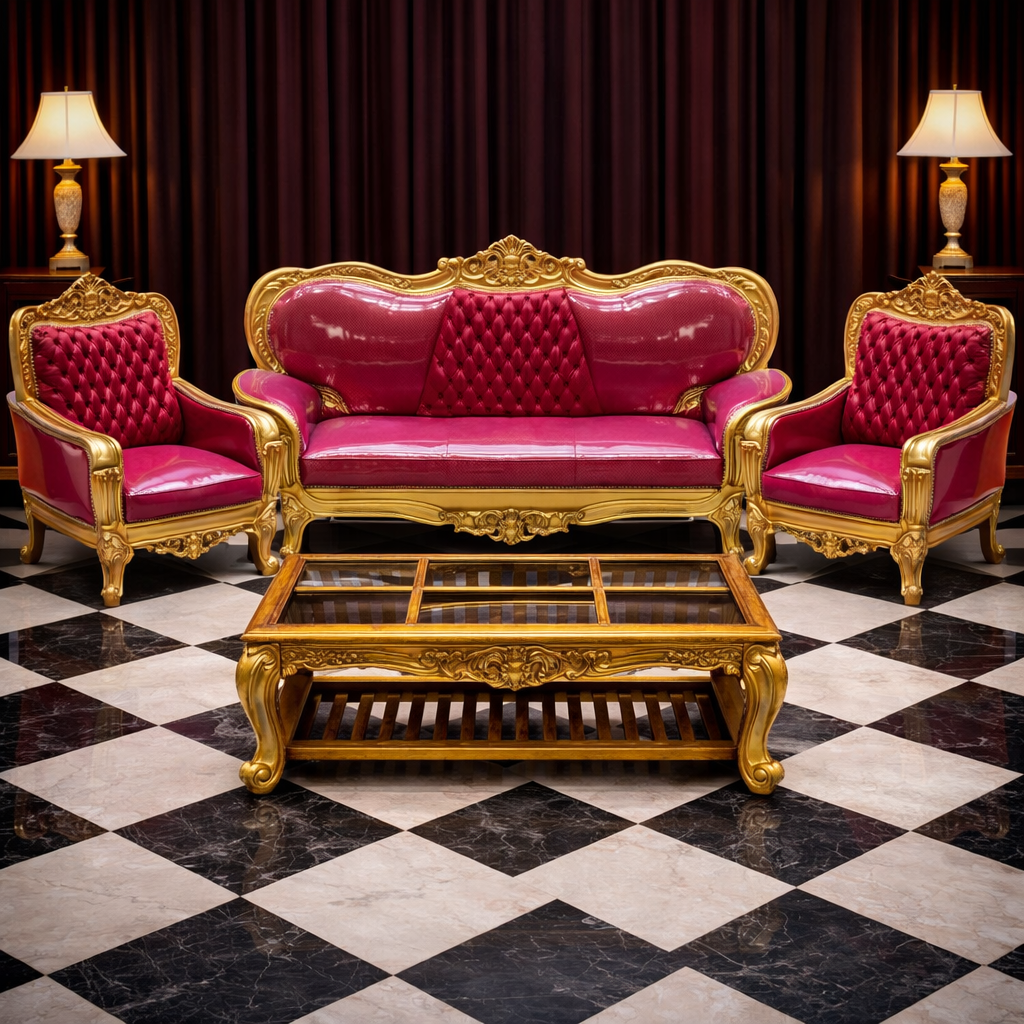 Teak Wood Royal Sofa