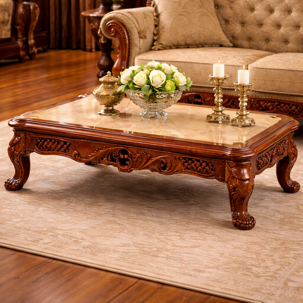 Royal Teak Wood Sofa Set