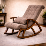 Premium Cushioned Wooden Rocking Chair