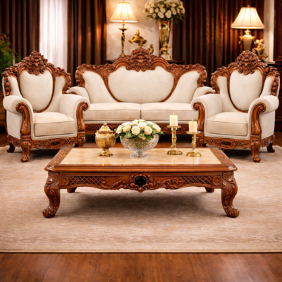 Royal Teak Wood Sofa Set
