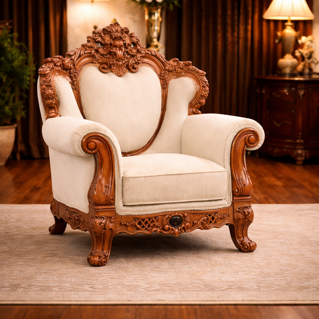 Royal Teak Wood Sofa Set