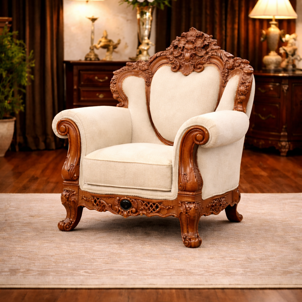 Royal Teak Wood Sofa Set