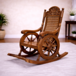 Royal Cane-Back Wooden Rocking Chair
