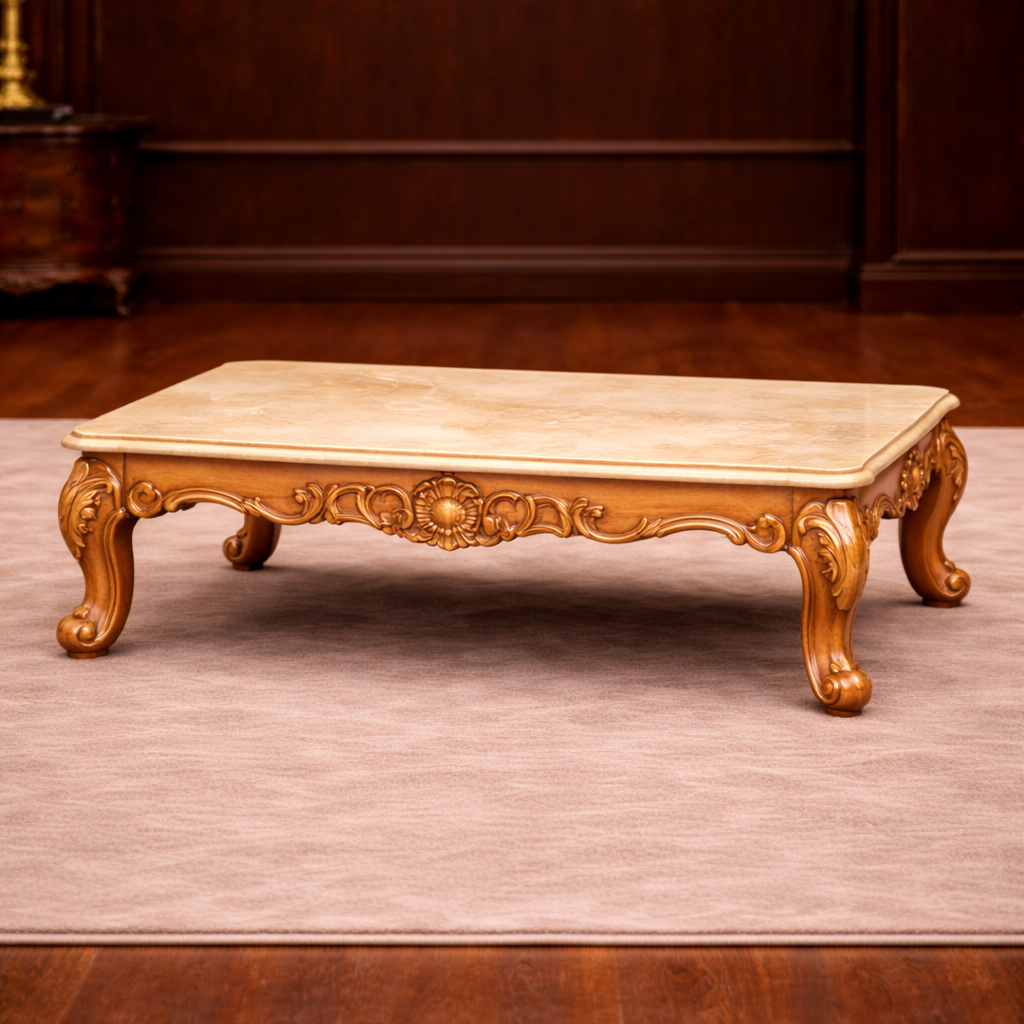 Premium Hand-Carved Teak Wood Royal Sofa Set