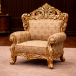 Royal Hand-Carved Teak Wood Sofa Set