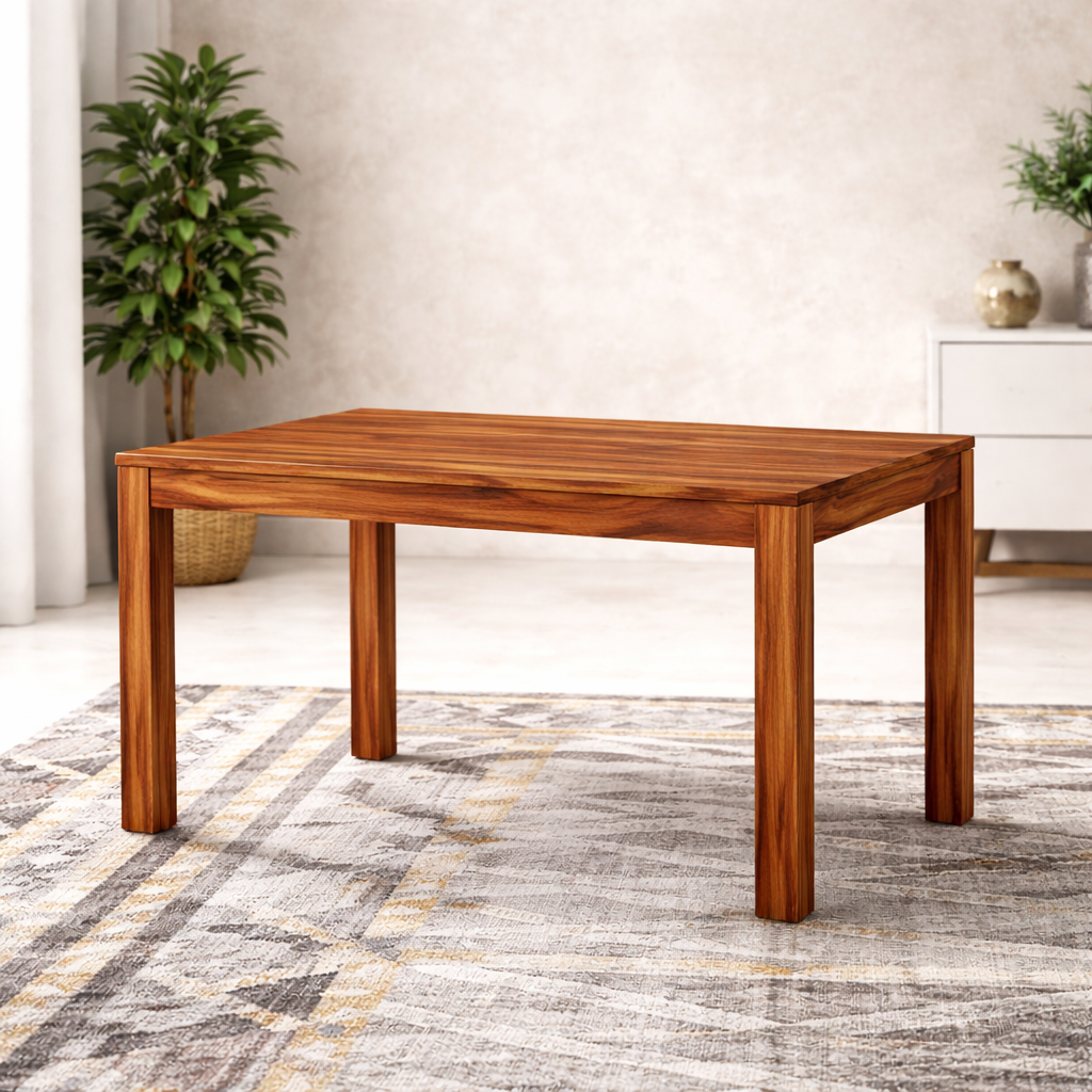 6-Seater Dining Table Set in Teakwood